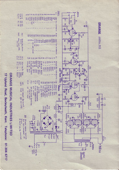 Correct 90 S Or 80 Schematic Orange Amps Forum